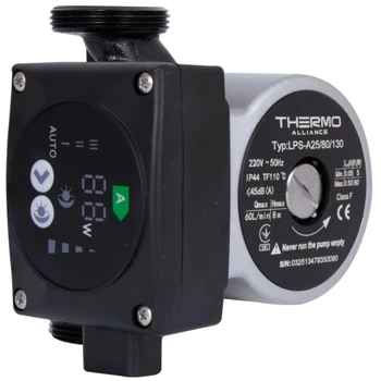 Насос циркуляционный энергосберегающий THERMO ALLIANCE 65Вт 3.6м³/ч Hmax 8 1 1/2" LPSA2580130