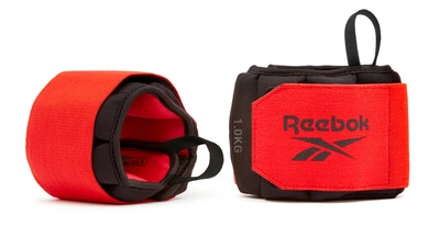 Утяжелители запястья Reebok Flexlock Wrist Weights черный, красный Уни 0.5 кг