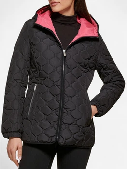 Куртка демисезонная с капюшоном женская Guess 872393474 S Черная (1159837742)