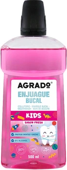 Ополіскувач для ротової порожнини Agrado Strawberry Kids Дитячий 500 мл (3574661787190)