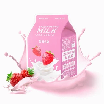 Тканевая маска с молочным протеином и клубникой A'pieu Milk Strawberry One Pack Sheet Mask 21 g
