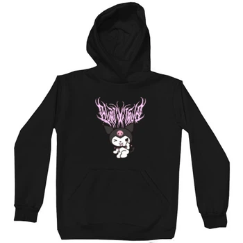 Худі Преміум Дитяча Kuromi Hello Kitty 7 Розмір 128 См (7-8Р.) Чорний Без Утеплювача