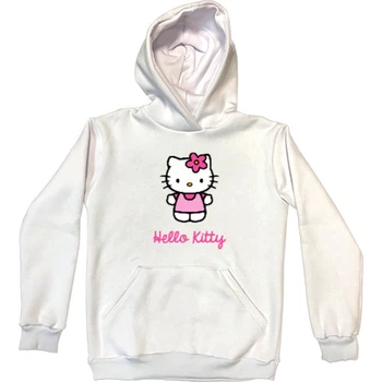 Худі Преміум Дитяча Hello Kitty 2 Розмір 128 См (7-8Р.) Білий Без Утеплювача