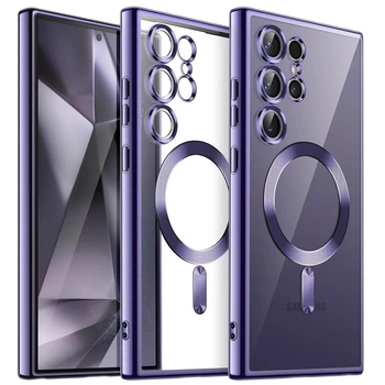 Чохол Fiji Chrome для Samsung Galaxy S23 Ultra (S918) з MagSafe та захистом камер Purple