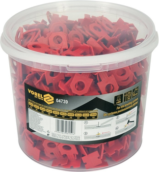Скоби для вирівнювання плитки VOREL 3 мм 400 шт. 04739 (5906083089596)