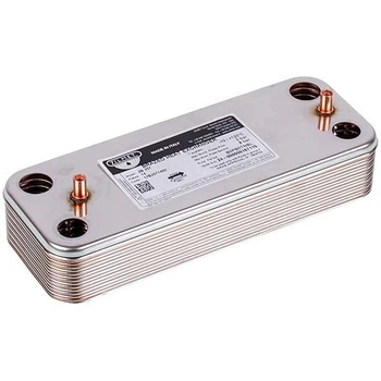 Теплообмінник (14 пластин) Zilmet для газового котла Baxi ECO-3, Eco 4S, Luna, Westen 17B2071400