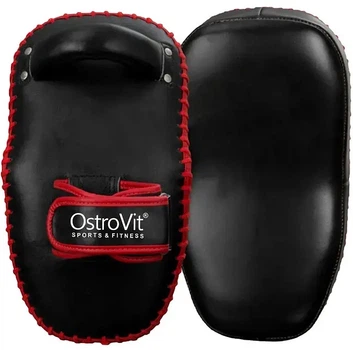 Боксерские щитки OstroVit Boxing shields HTP-2311.19A Черно-красные (5903933902128)