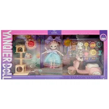 Дитяча іграшкова лялька "YQE-Girl" Bambi 3688-183A з аксесуарами