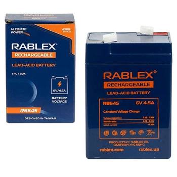 Акумулятор Rablex RB645 6V 4.5Ah Blue