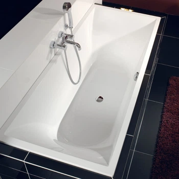 Ванна квариловая Villeroy & Boch La Belle 1800×800 мм, слив/перелив хром, цвет: White Alpin