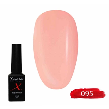 Гель-лак для нігтів, для манікюру X Nail Bar Professional 10ml №095