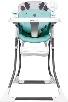 Стільчик для годування EcoToys складний Зелений (5903089066156)