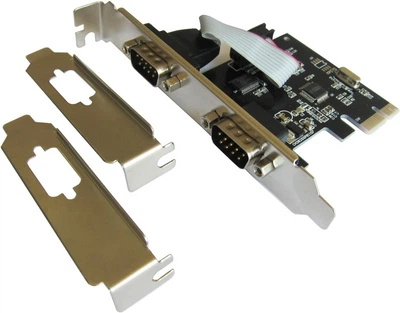 Контролер Dynamode PCI-E to 2 x RS232 (COM-порт), з низькопрофільною планкою (RS232-2port-PCIE-LP)