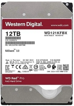 Жорсткий диск Western Digital Red Pro NAS 12TB 7200rpm 256MB WD121KFBX 3.5 SATA III (б/в)