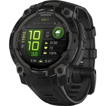 Смарт-годинник Garmin Instinct 3 45mm AMOLED Black with Black Band (010-02936-00/40) Refurbished