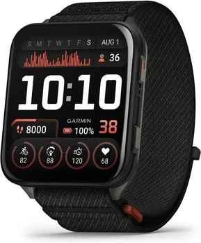 Смарт-годинник Garmin Venu X1 Black with Slate Titanium Caseback and Black ComfortFit Nylon Band (010-02980-00/02) Refurbished