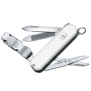 Ніж складаний, мультитул Victorinox Nailclip (65мм, 8 функцій), білий, 0.6463.7