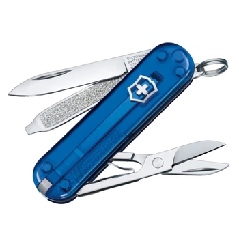 Ніж складаний, мультитул Victorinox Classic SD Colors (58мм, 7 функцій), блакитний проз. 0.6223.T2G