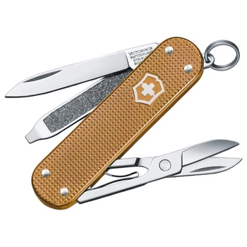 Ніж складаний, мультитул Victorinox Classic SD Alox Colors (58мм, 5 функцій), пісочний 0.6221.255G