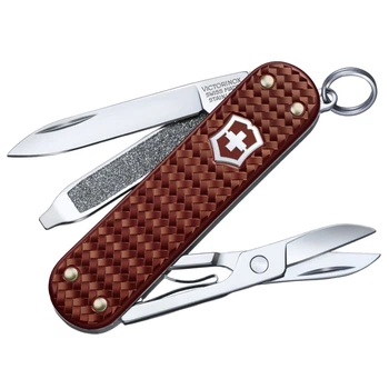 Ніж складаний, мультитул Victorinox Classic SD Precious Alox (58мм, 5функцій), коричн. 0.6221.4011G
