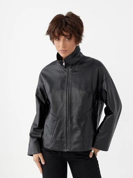 Жіноча шкіряна куртка Epica FZ-16(A) 3XL чорна