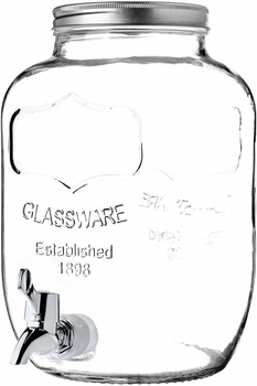 Słój do napojów Kadax Mesagne z kranikiem szklany 4 l (5903699404256)