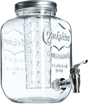 Słój do napojów Kadax Rodez z kranikiem i wkładem 4 l (5903699493397)