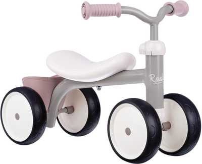 Rower biegowy dla dzieci Smoby Toys metalowy czterokołowy Pudrowy (721405) (3032167214058)