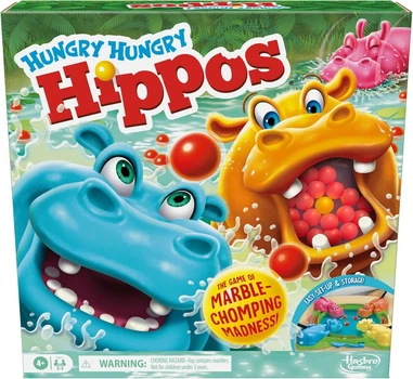 Настольная игра Голодные бегемотики Hasbro Gaming Hungry Hungry Hippos Game for Preschoolers