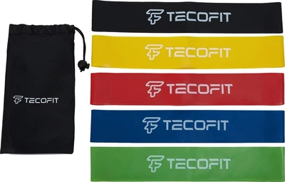 Набор эспандеров TECOFIT LATEX резинки для фитнеса 5 шт (TOP18054258)
