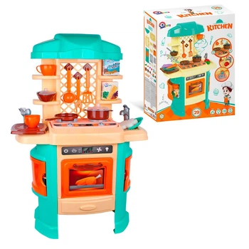 Кухня 5637 (81см висота) підсвічування, звук, пар, 29 аксесуарів, "Technok Toys", в коробці
