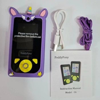 Детский смартфон 1080P HD видео 32GB PoddyPony Sam-C6 фиолетовый