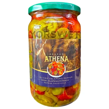Перець Халапеньо Athena Aegean Sliced маринований нарізаний 360/700 г (0010)