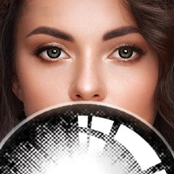 Чорні лінзи з діоптріями ELITE Lens "Блэк Найт" 2 шт. -2.0