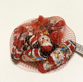 Шоколадные новогодние конфеты Санта Клаус (Дед Мороз) в сетке Only, 85г (Австрия), новогодний подарок