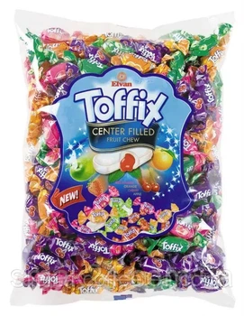 Жевательные конфеты Elvan Toffix MIX фруктовое ассорти 1000г (ЦЖ-00049)
