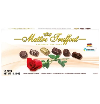 Шоколадные конфеты Maitre Truffout Pralines Коробка 400 г (ШЦ-00003)