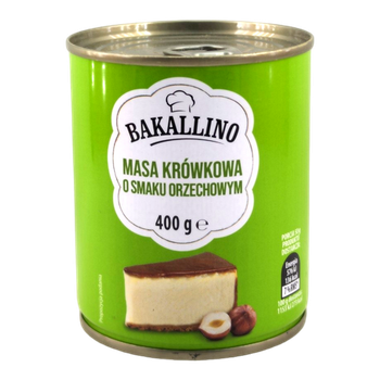 Згущене молоко Bakallino Masa Krowkowa горіхове 400 г жорстяна банка (СМ-00020)