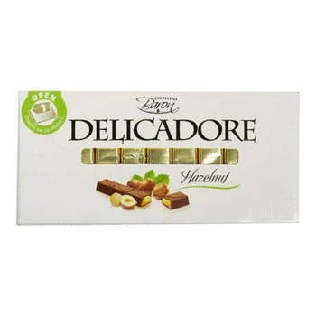 Шоколад Delicadore Baron Haselnut Молочный с ореховой начинкой 200 г (ШМ-00039)