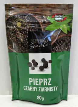 Специи Pieprz Swiata Перец черный горошком 80 г Дой-пак (ПЧ-00026)