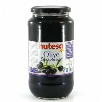 Оливки Hutesa Крупные черные без косточек 900г в маринаде (ОЧ-00017)