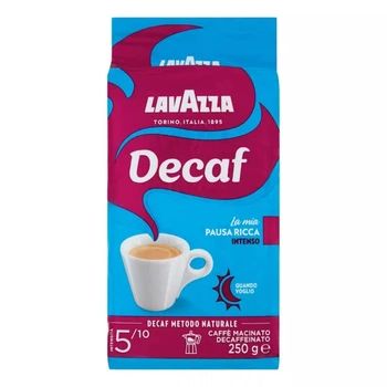 Кава Lavazza Decaffeinato Gusto Intenso мелена без кофеїну 250г 40% Арабіка 60% Робуста (КМ-00033)