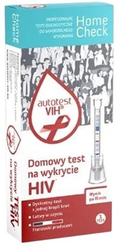 Test do wykrywania HIV Milapharm domowy1 szt (5903205791436)