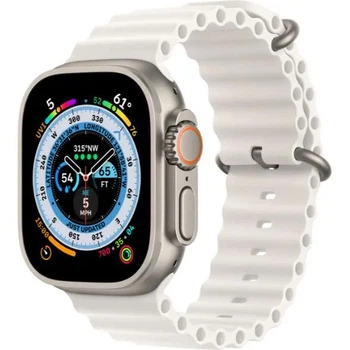 Смарт часы AMOLED ULTRA 1-1 Smart Watch 49mm с защитой от воды и пыли и беспроводной зарядкой поддерживает Android и iOS белые