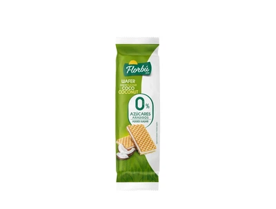 Вафли Florbu Wafer Sabor Flavour Coco Coconut 0% Azucares без сахара 150 г