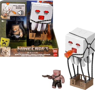 Игрушка Майнкрафт Гаст Взрывная Атака со звуком Minecraft Blast Attack Ghast Mattel