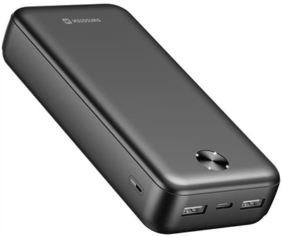 УМБ Swissten Power Bank Worx Pro 20000 mAh 10.5W Black (8595217490659)