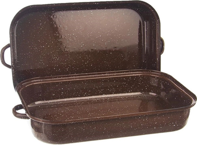 Brytfanna do piekarnika Orion z pokrywką emaliowana prostokątna 39 x 23 x 13..5 cm 2.9 l (8592381175221)