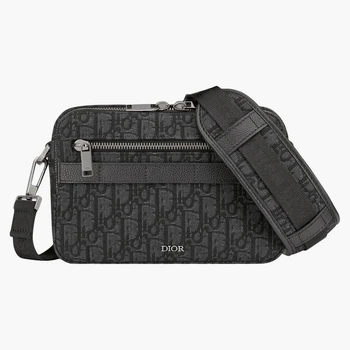 Сумка-Мессенджер Dior CD Diamond Monogram Safari Черный