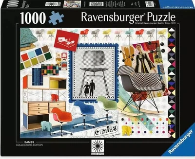 Пазл Ravensburger Eames Design Classics Крісла 1000 елементів 12000400 (4005555004004) Ravensburger